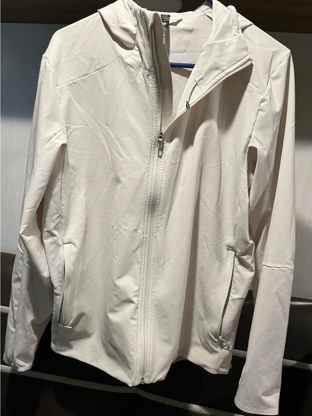 lululemon athletica Cream Hooded Zip Utility Jacket